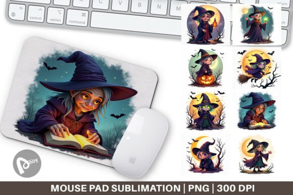 A Halloween Witch Spell Mouse Pad That Brings Seasonal Charm to Your Desk