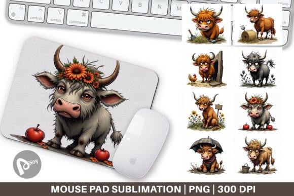 Elevating Your Workspace with the Mouse Pad Highland Moo: A Blend of Art and Ergonomics