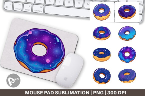 Galaxy Donut Mouse Pad Ideas for a Creative Workspace