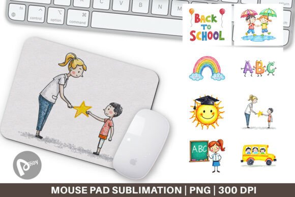 Mouse Pad Crayon Adventures