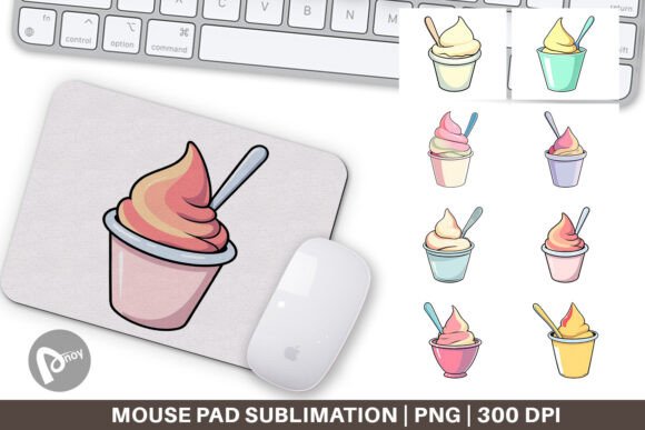Mouse Pad Ice Cream Cup: Sweeten Your Workspace with Comfort