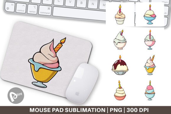 Whimsy Meets Function: Elevating Your Desk with Mouse Pad Party Ice Cream